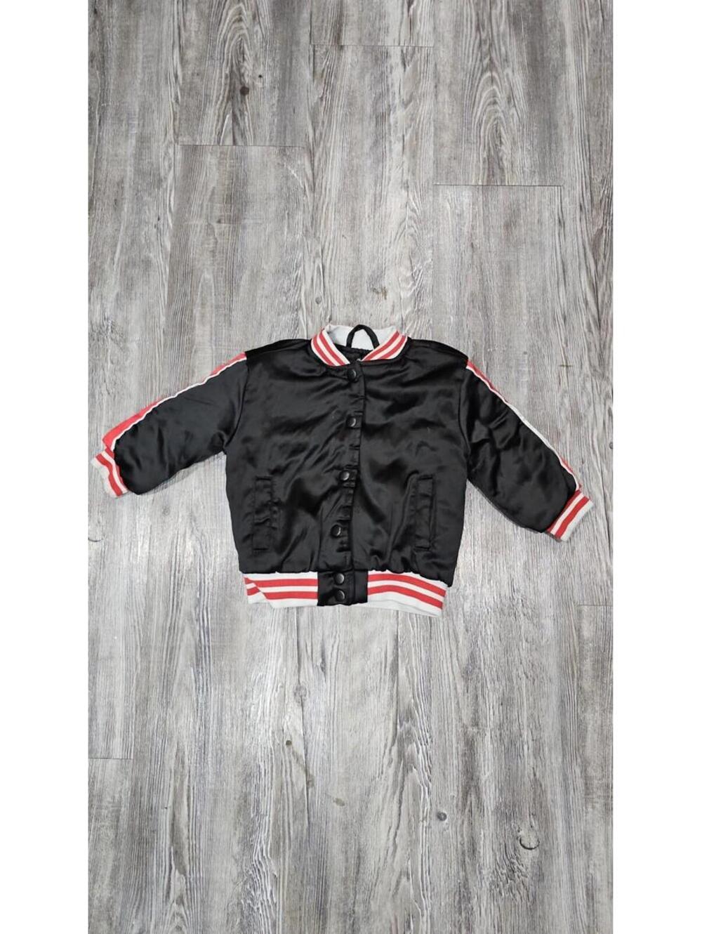 Girls Black Jacket Size 24M Toddler Coat Lightweight Outerwear